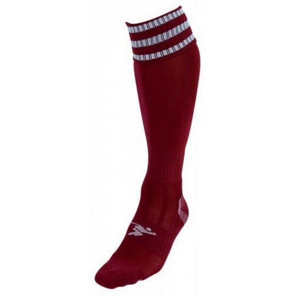 Precision Kids Pro Football Socks (3-6) GOODS Superdrug Maroon/White  