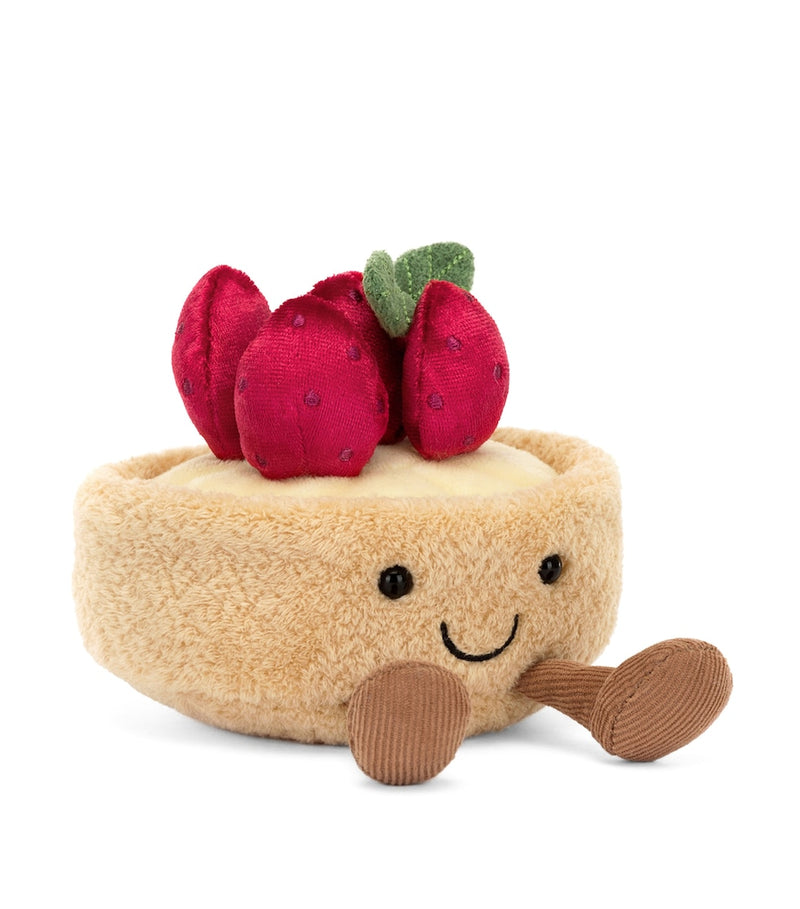 Jellycat Amuseables Fleurette Tarte Aux Fraises soft toy 11cm, UK version