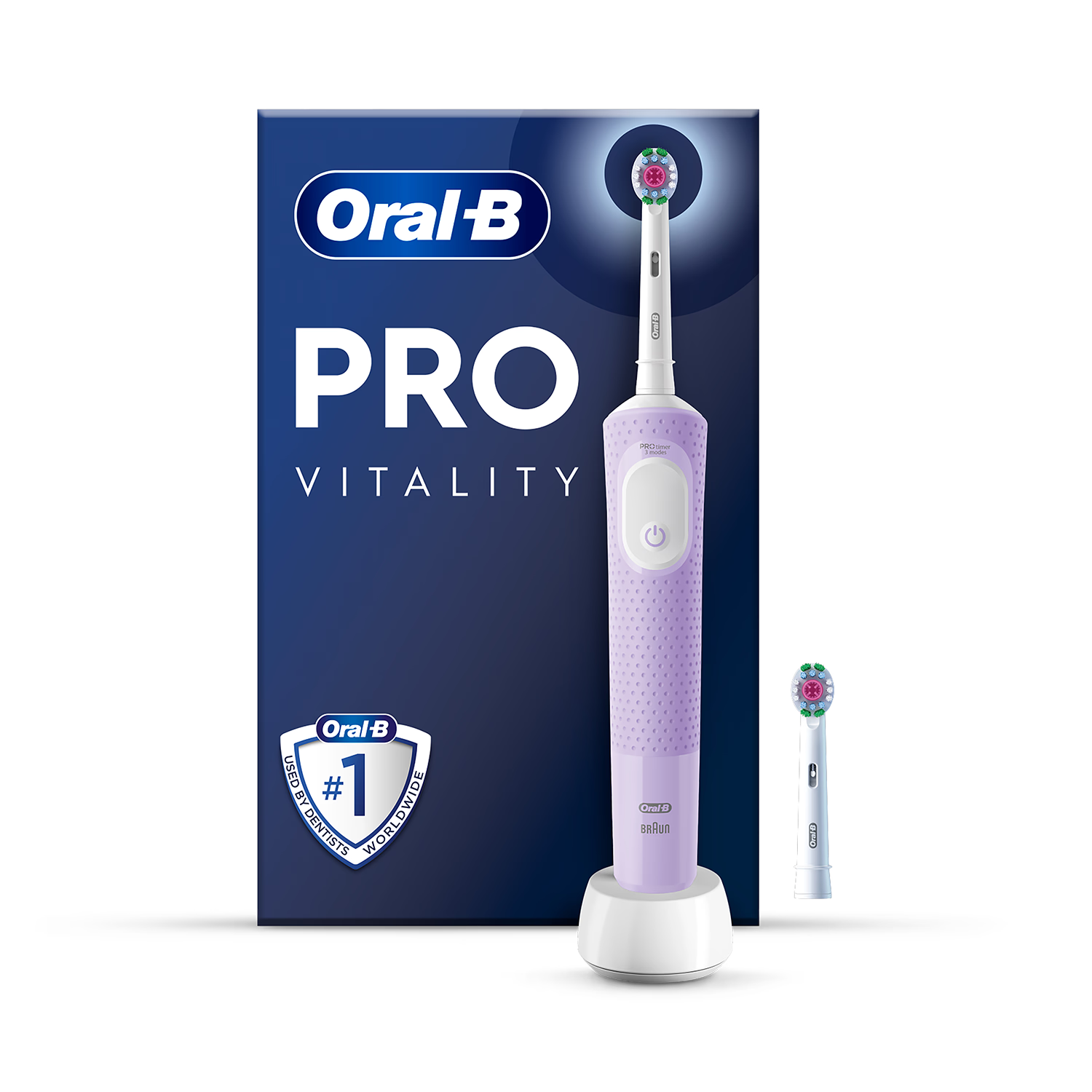 Oral-B Vitality PRO electric rechargeable toothbrush lilac - British product
