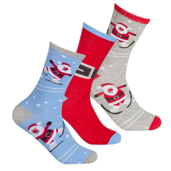 Womens Cotton Rich Festive Socks (3 Pairs) (UK 4-8) GOODS Superdrug   