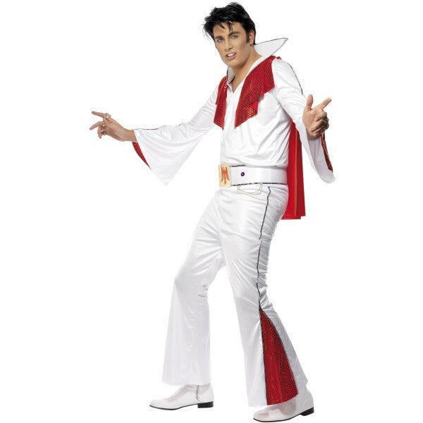 Smiffys Elvis Costume White & Red