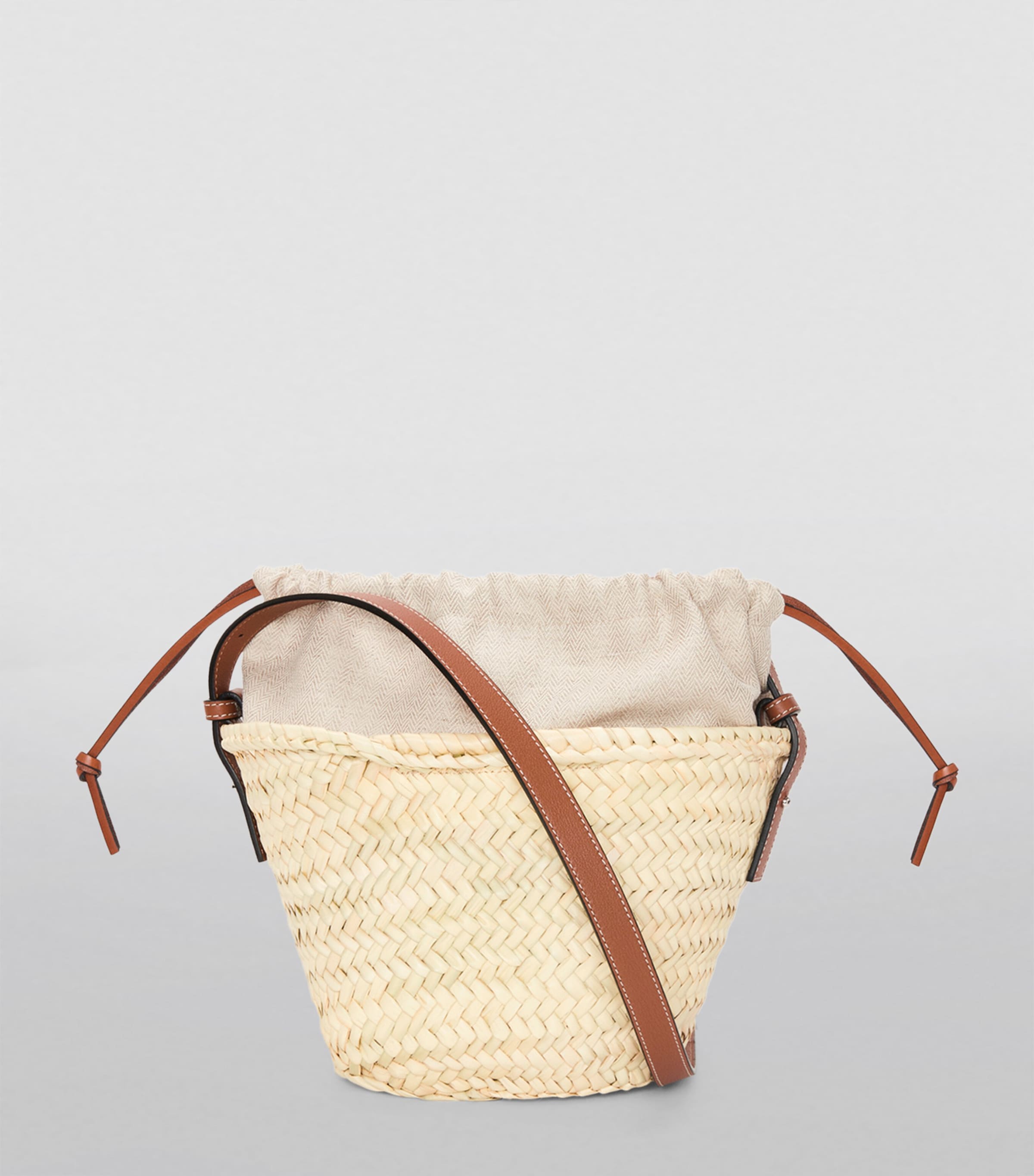 LOEWE Paula's Ibiza woven drawstring bucket bag, UK version