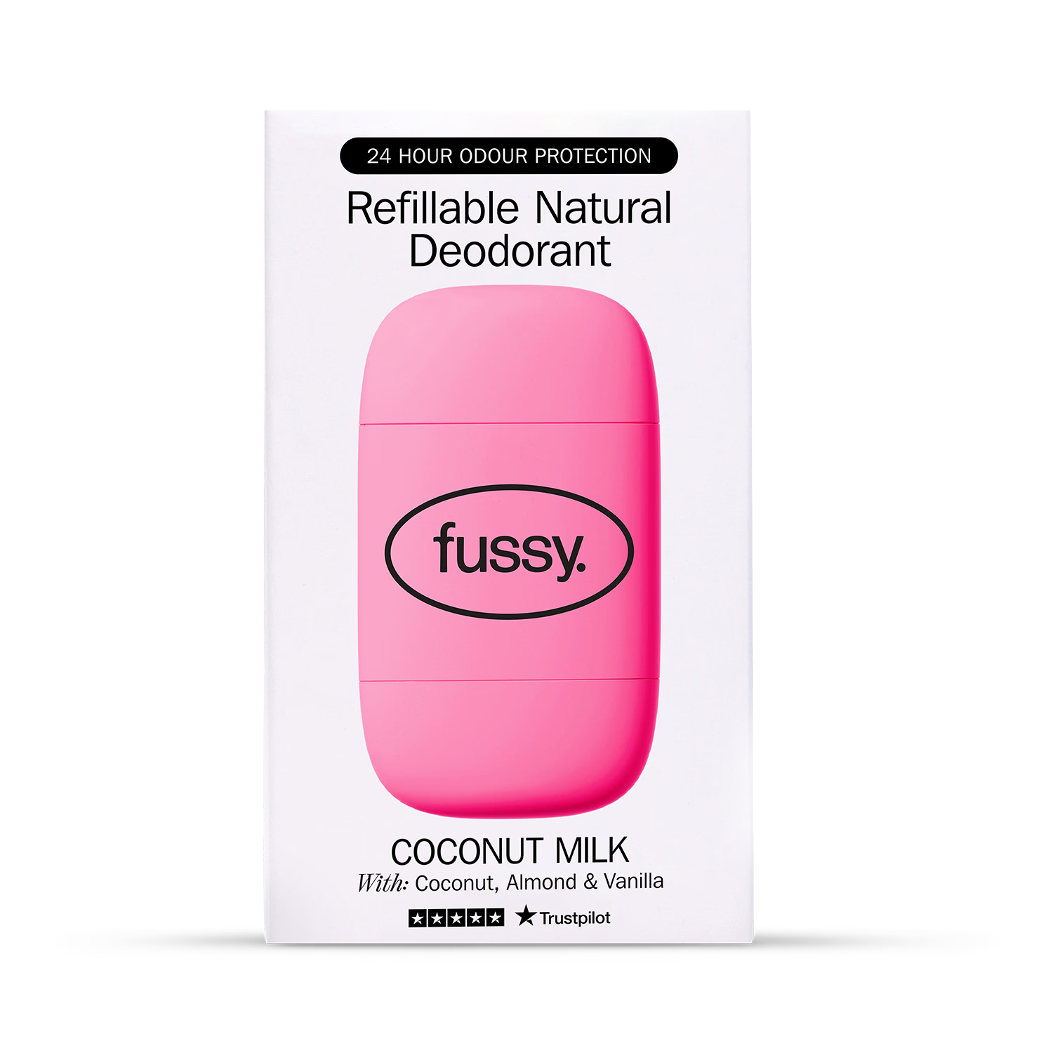 Fussy natural deodorant Coconut Milk starter pack, UK version