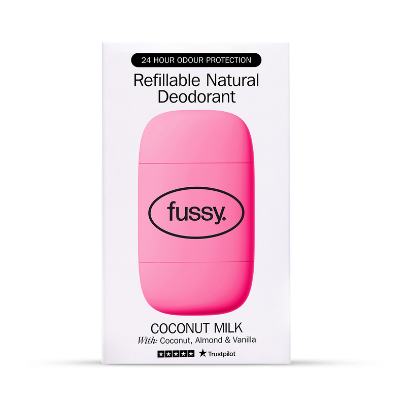Fussy natural deodorant Coconut Milk starter pack, UK version