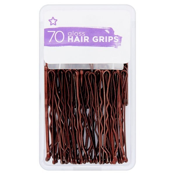 Superdrug Gloss Bobby Pins 30 Black GOODS Superdrug Brown  