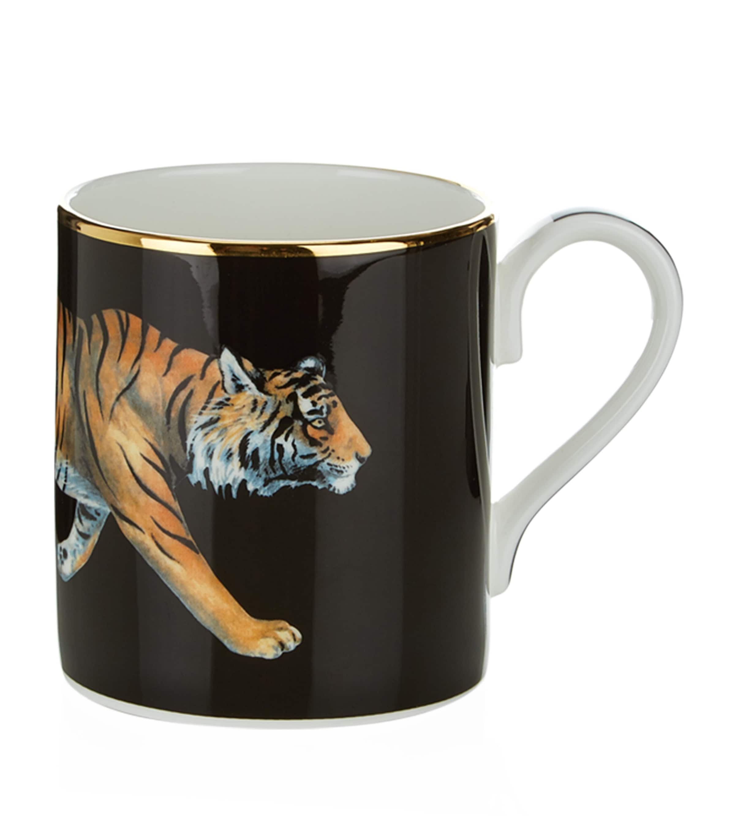 Halcyon Days Tiger Mug fine bone china, UK version