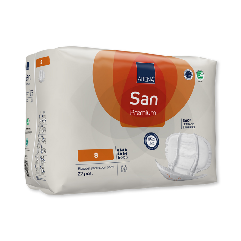 ABENA San Premium 8 incontinence pad 22 pack (British brand)