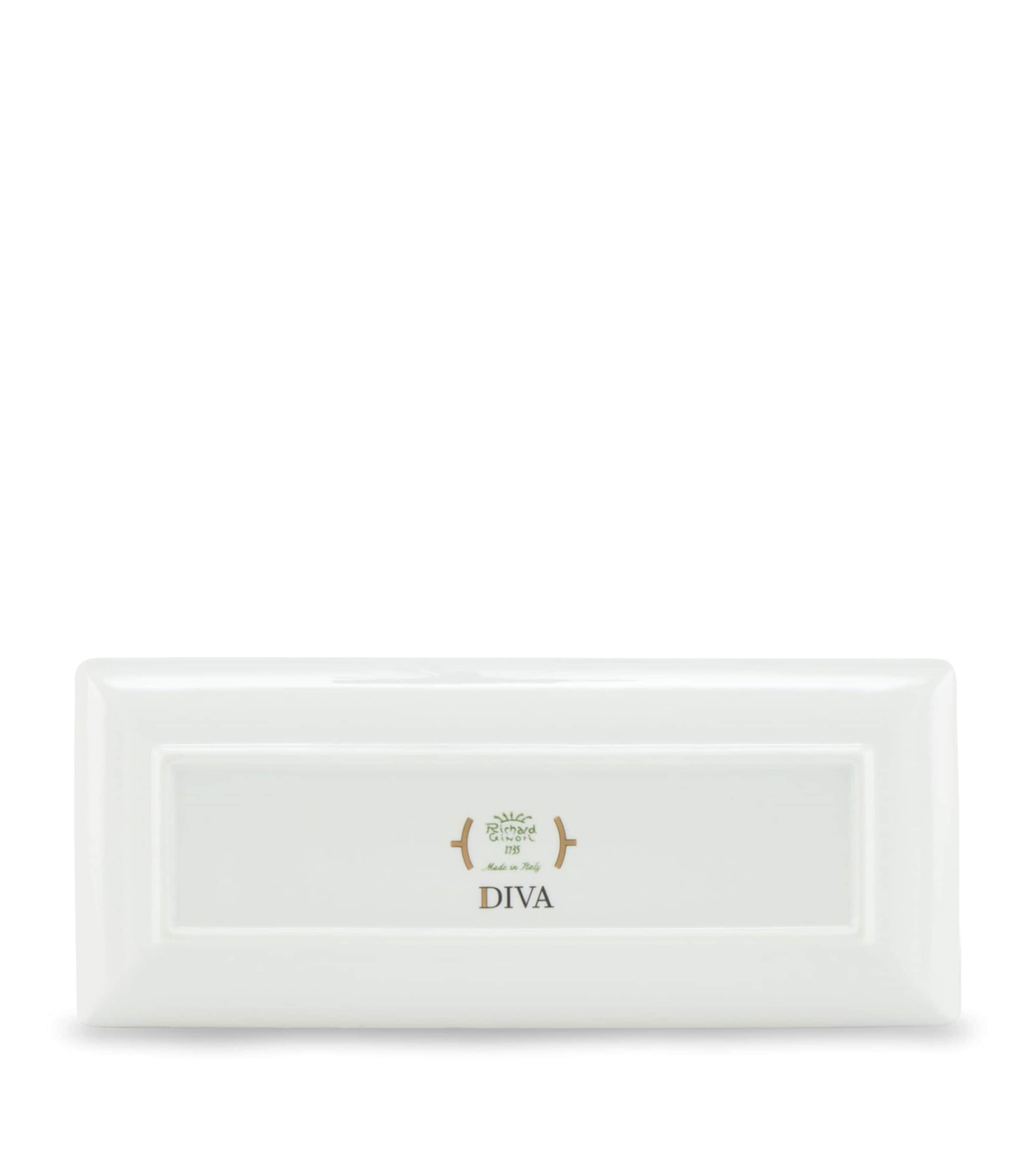 GINORI 1735 Porcelain Colonna Diva Rectangular Change Tray 28cm, UK version