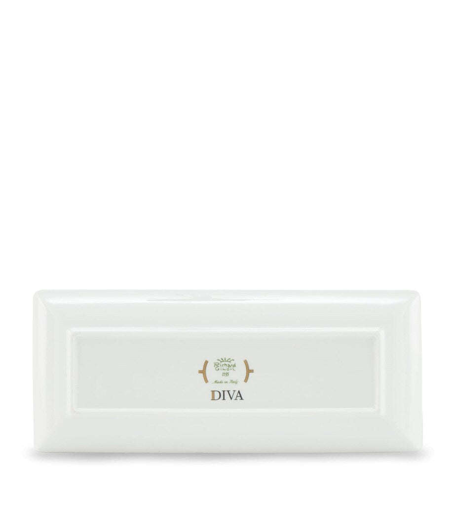 GINORI 1735 Porcelain Colonna Diva Rectangular Change Tray 28cm, UK version