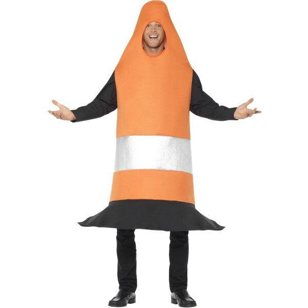 Smiffys traffic cone costume orange tabard, UK version