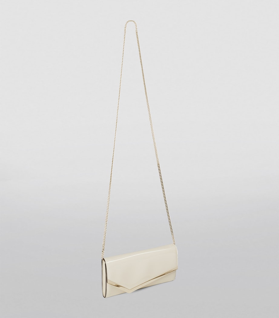 Jimmy Choo Leather Emmie Clutch Bag, imported from the UK