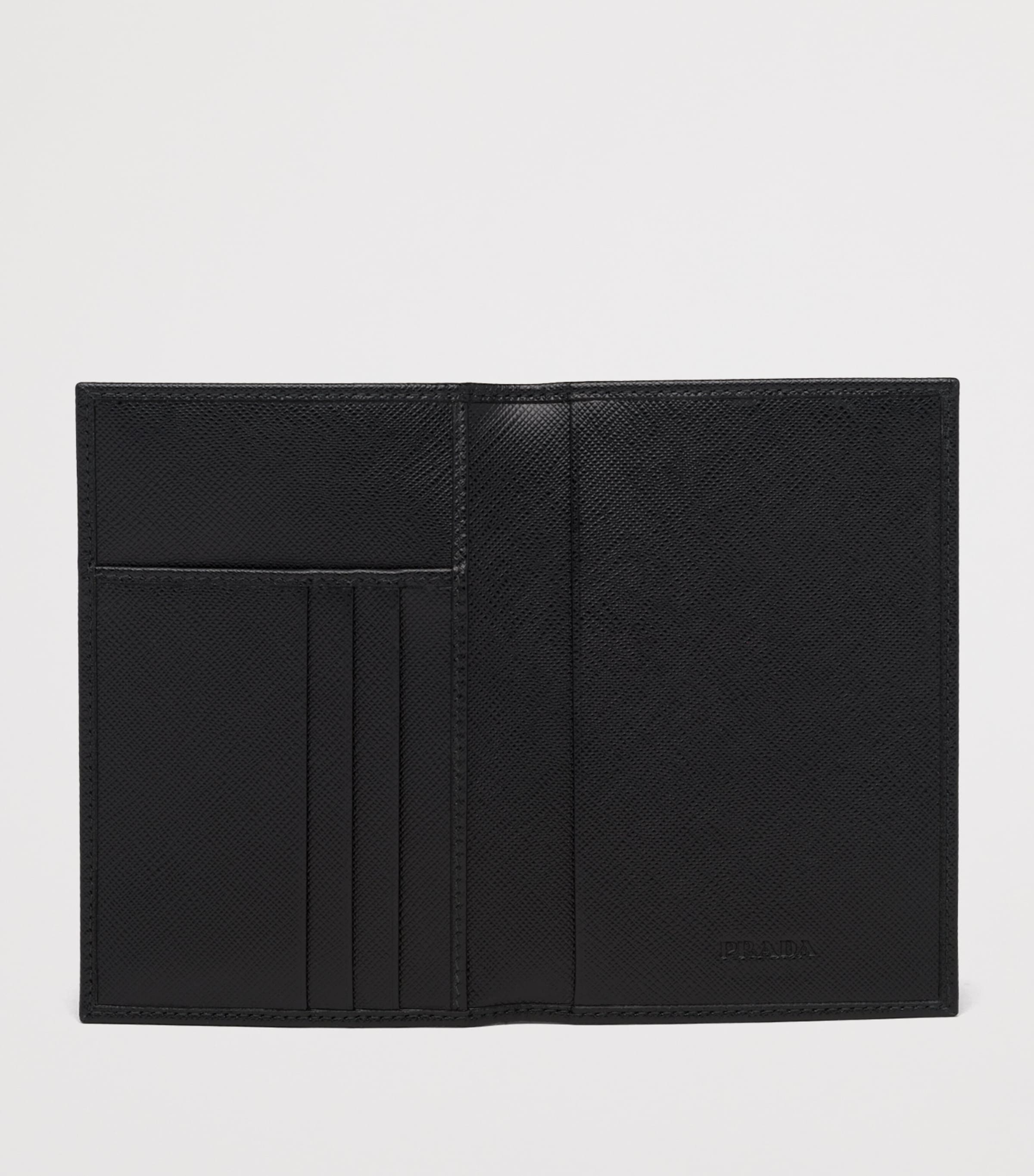 Prada Saffiano leather logo passport holder, imported from the UK