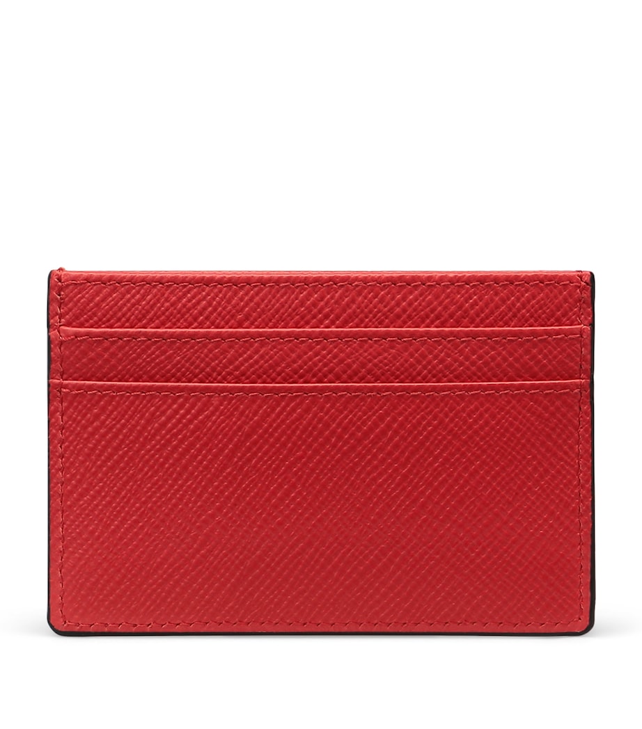 Smythson Panama calf leather card holder 12x7cm (British brand)