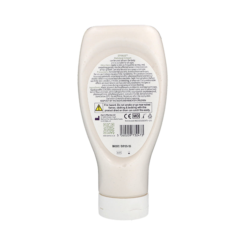 Epimax Oatmeal Cream moisturiser, imported from the UK