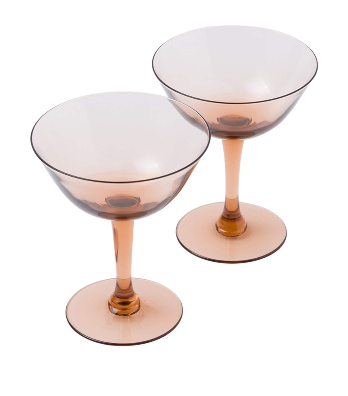 Prada New York inspired Champagne coupes set of 2, imported from the UK