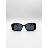 SVNX black rectangle sunglasses, UK version