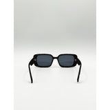 SVNX black rectangle sunglasses, UK version
