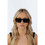 SVNX black rectangle sunglasses, UK version