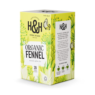 Holland & Barrett Heath & Heather Organic Fennel Tea 20 Tea Bags- Buy online at McGrocer
