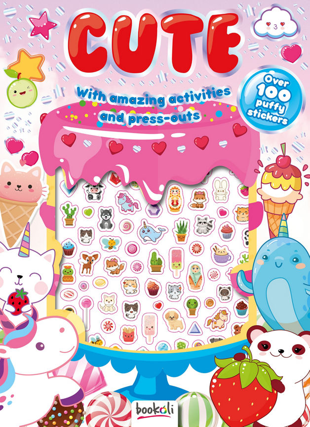 ASDA Cute Puffy Sticker Activity Book Office Supplies ASDA   