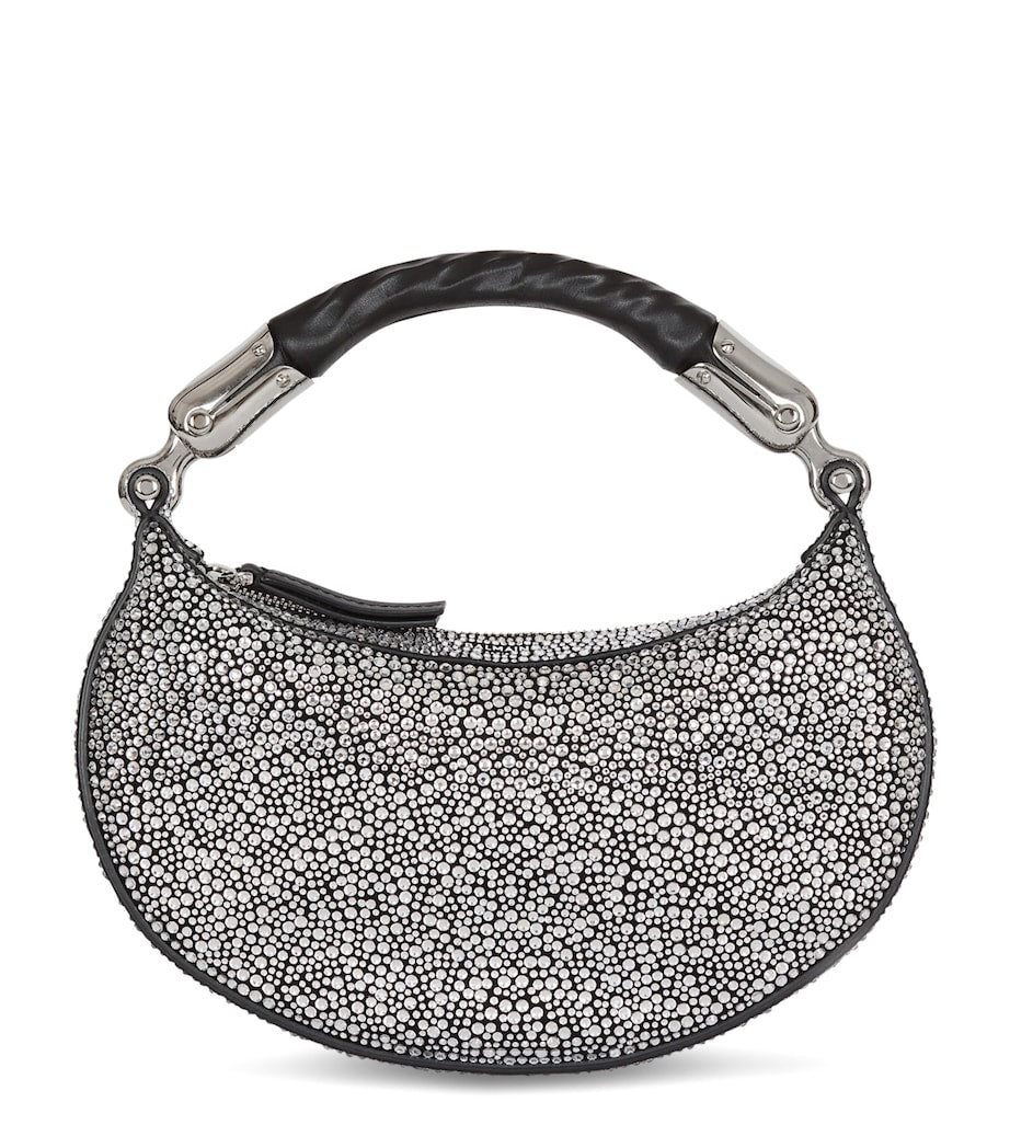 Balmain mini embellished suede handbag - British product