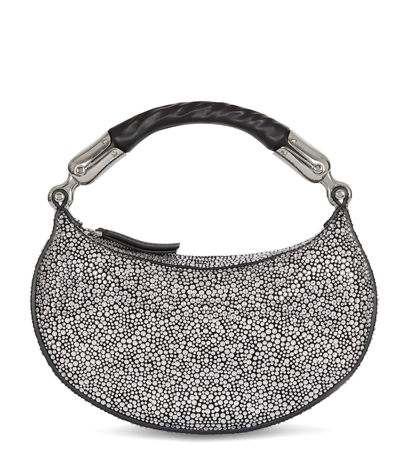 Balmain mini embellished suede handbag - British product
