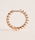 Harrods diamond hoop earrings 18k rose gold 1.25ctw (British brand)