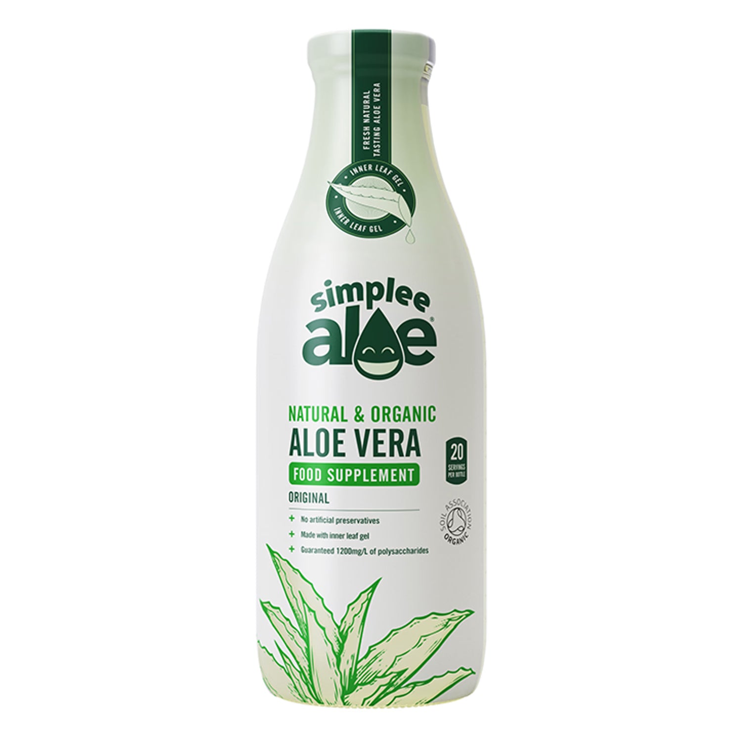 Simplee Aloe Organic Aloe Vera Juice 1 Litre (British brand)