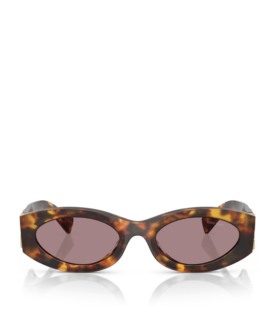 Miu Miu acetate oval sunglasses - British product