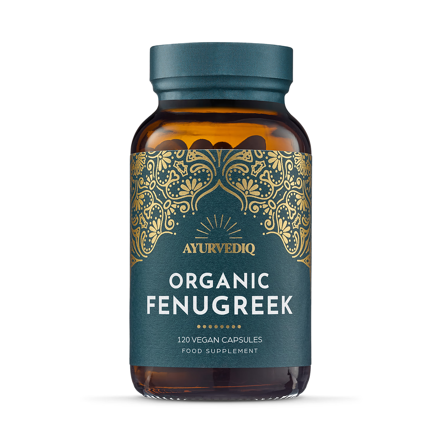 Ayurvediq Organic Fenugreek Capsules 120 capsules, imported from the UK