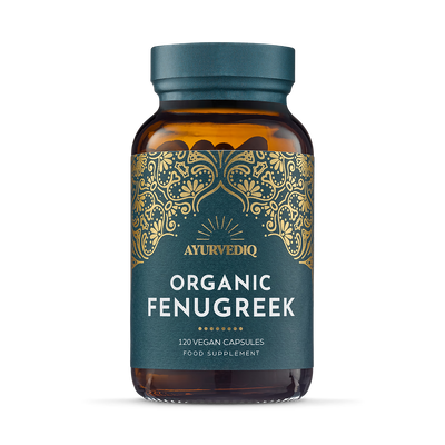 Holland & Barrett Ayurvediq Organic Fenugreek Vegan Capsules - 120 Capsules- Buy online at McGrocer