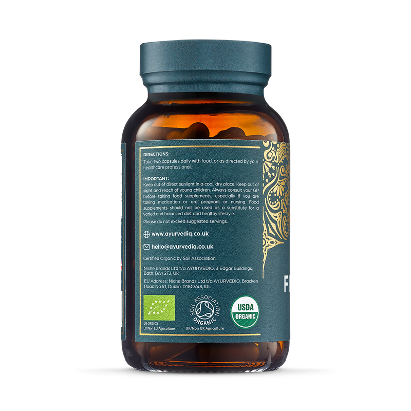 Ayurvediq Organic Fenugreek Capsules 120 capsules, imported from the UK