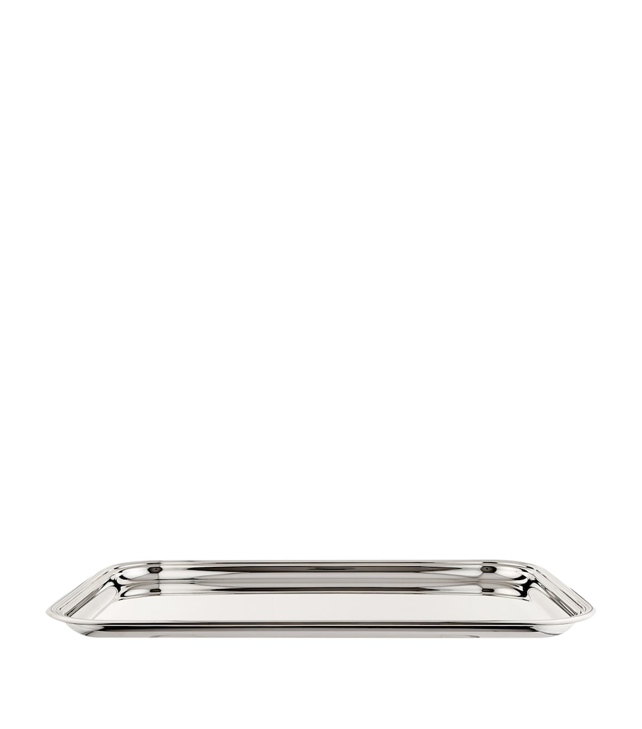 Greggio Georgian silver plated rectangular tray 50x33cm (British brand)