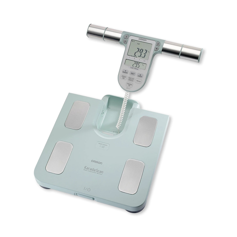 Omron BF511 Turquoise body composition monitor - British product
