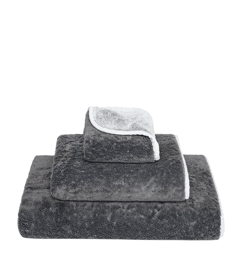 GRACCIOZA Bicolore bath sheet 95cm x 150cm, UK version