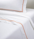 Yves Delorme organic cotton duo orange double flat sheet 240cm x 295cm (British brand)