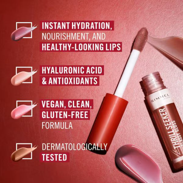 Rimmel Glassy Gloss Chocolate Glaze 10ml , imported from the UK