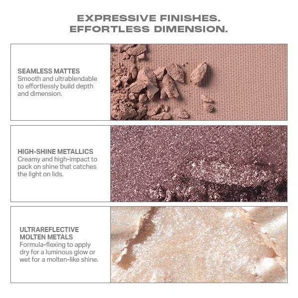 Morphe Rich Glitch eyeshadow palette 6-pan, imported from the UK
