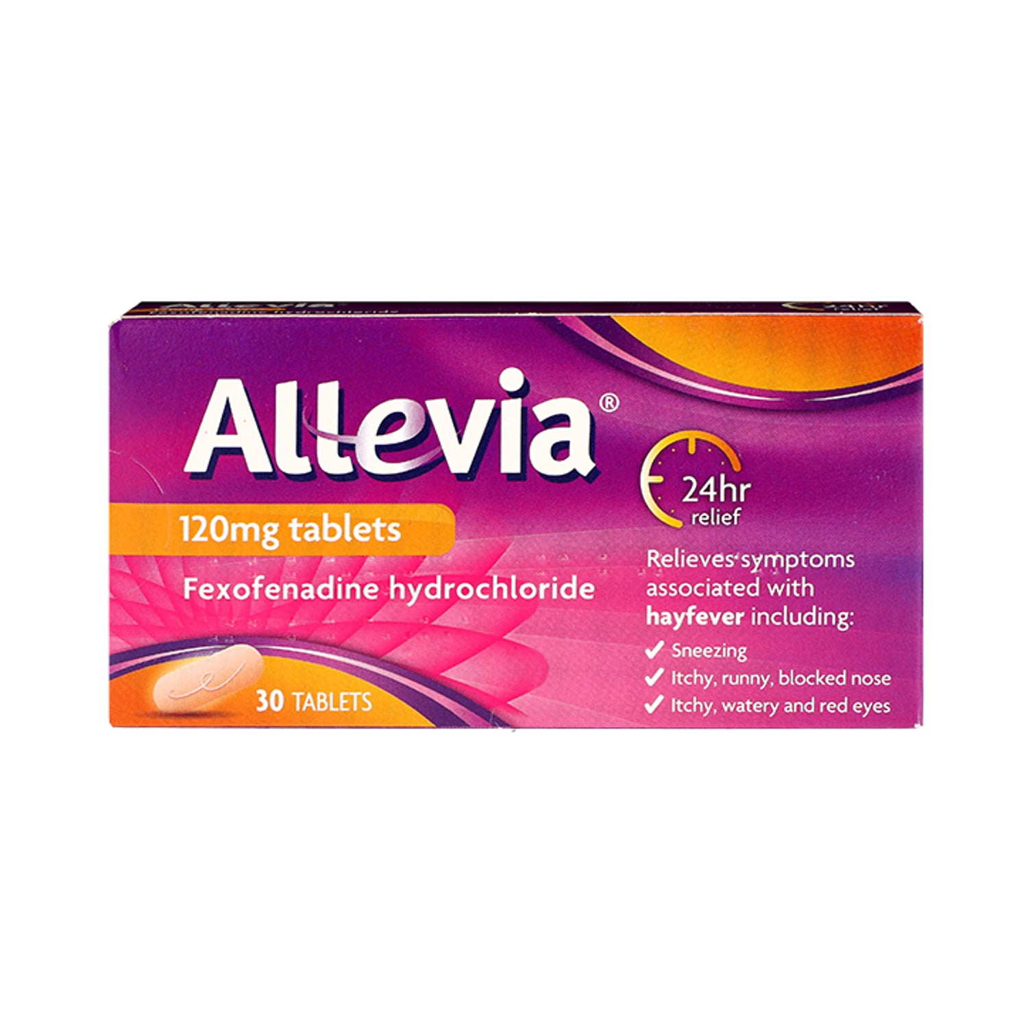 Allevia 120mg hayfever relief tablets 30 pack, UK version