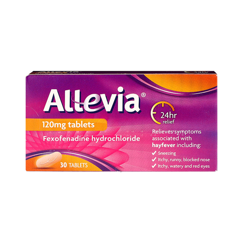 Allevia 120mg hayfever relief tablets 30 pack, UK version