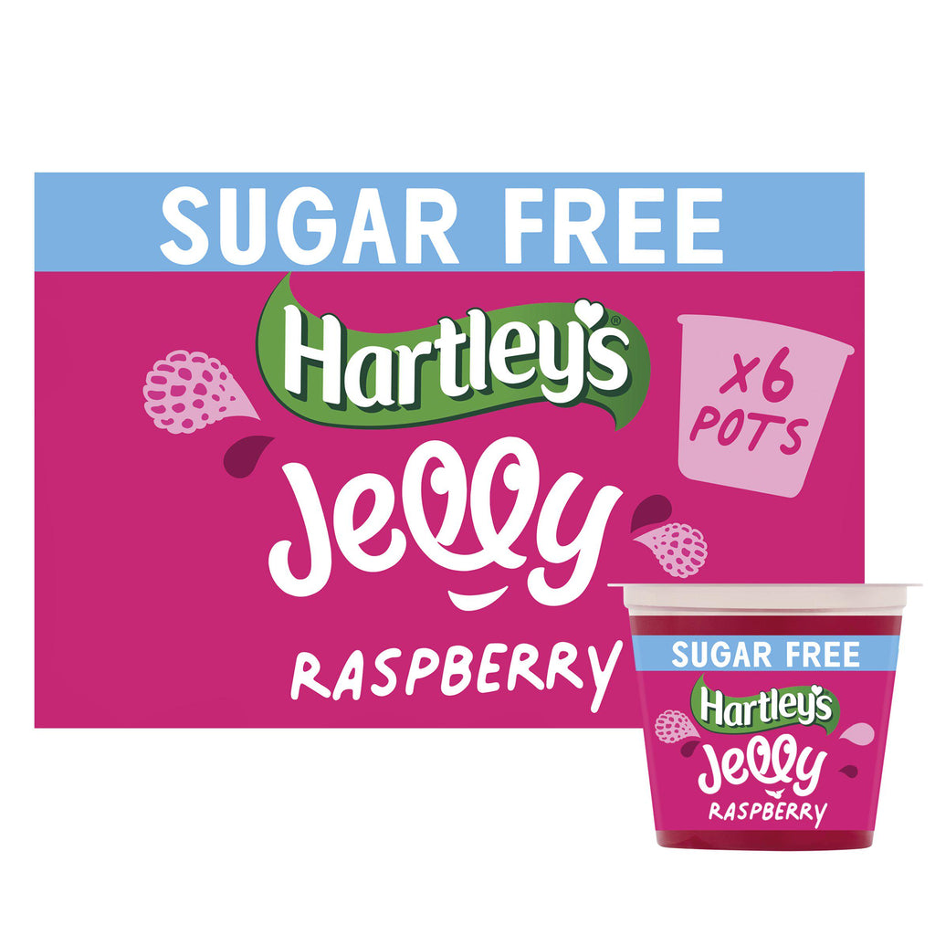 Hartley's No Added Sugar Raspberry Jelly Pot Multipack 6x115g