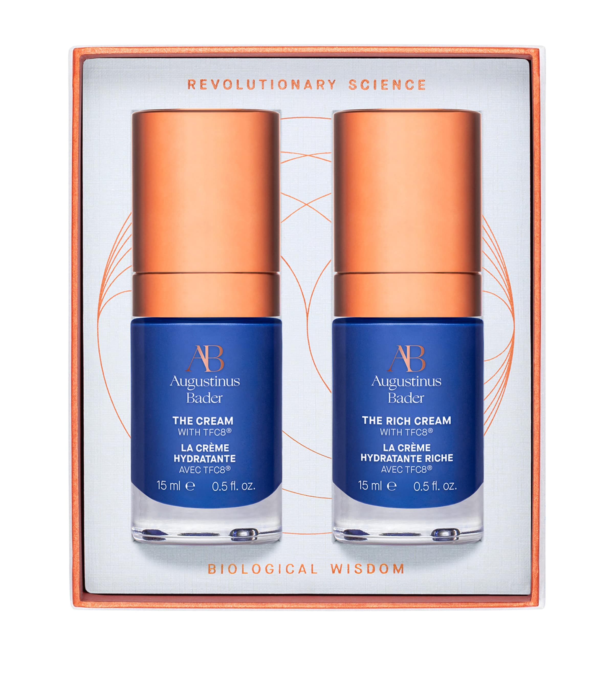 AUGUSTINUS BADER Discovery Duo face cream set 2x15ml - British product