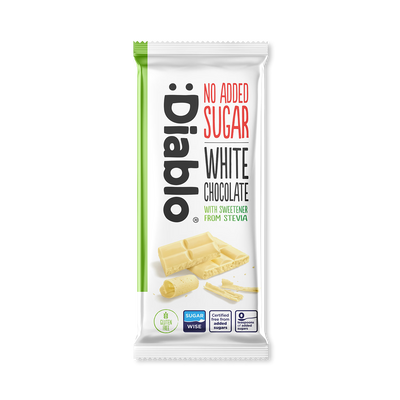 Holland & Barrett Diablo No Added Sugar White Chocolate Bar 75g- Buy online at McGrocer