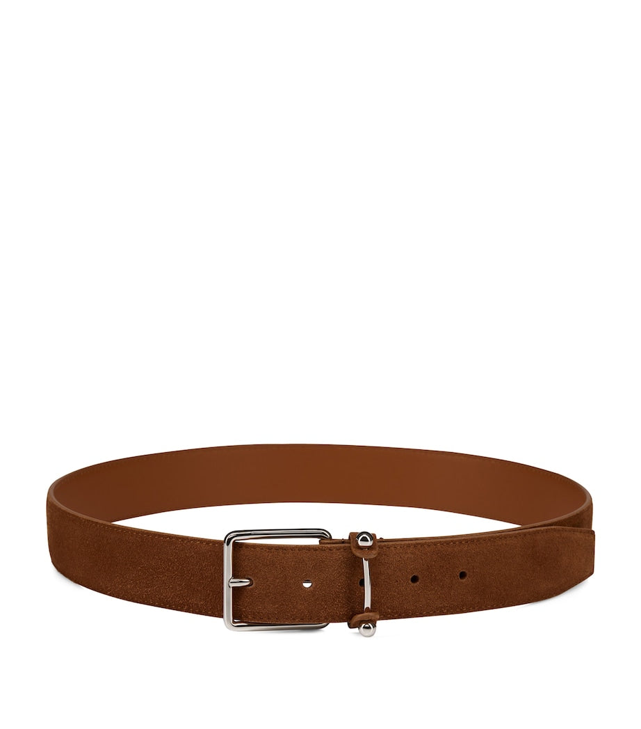 Christian Louboutin Chambeliss suede belt 3.5cm, imported from the UK