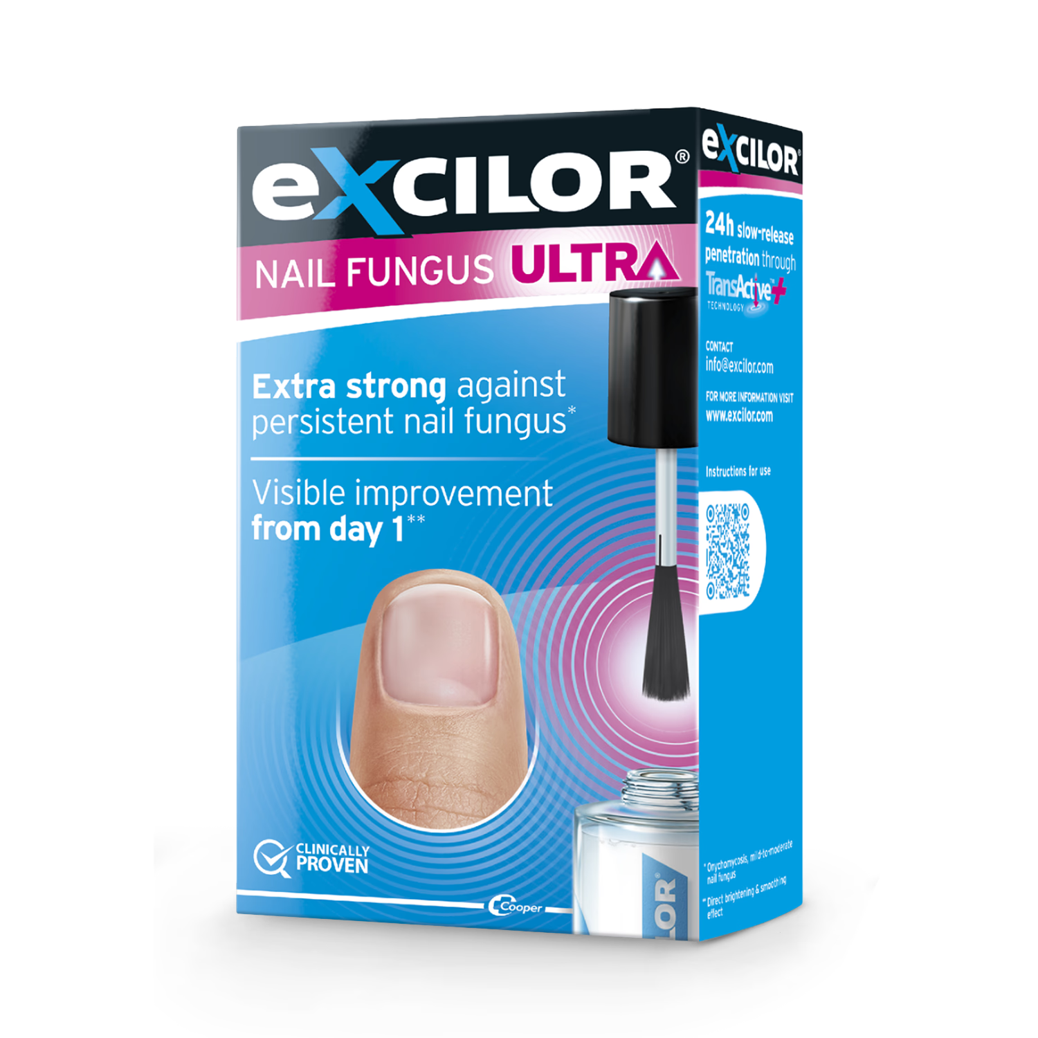 Excilor Ultra nail fungus solution 30ml, imported from the UK