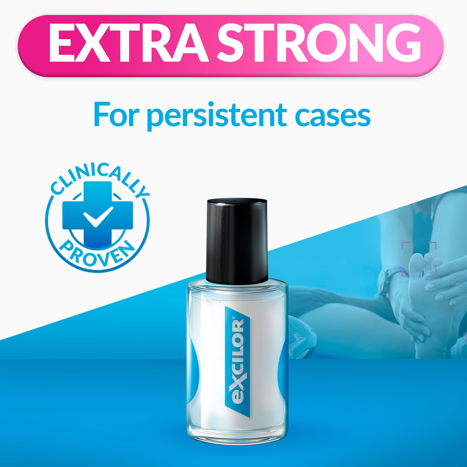 Excilor Ultra nail fungus solution 30ml, imported from the UK