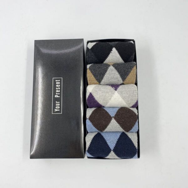 Leaper wool socks men 5-pair set - British product