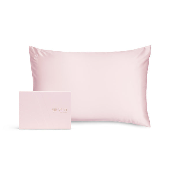 Silk Addict 100% Mulberry Silk Pillowcase - Pale Pink