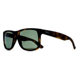 Ray-Ban RB4165 Justin polarised sunglasses matte havana, UK version