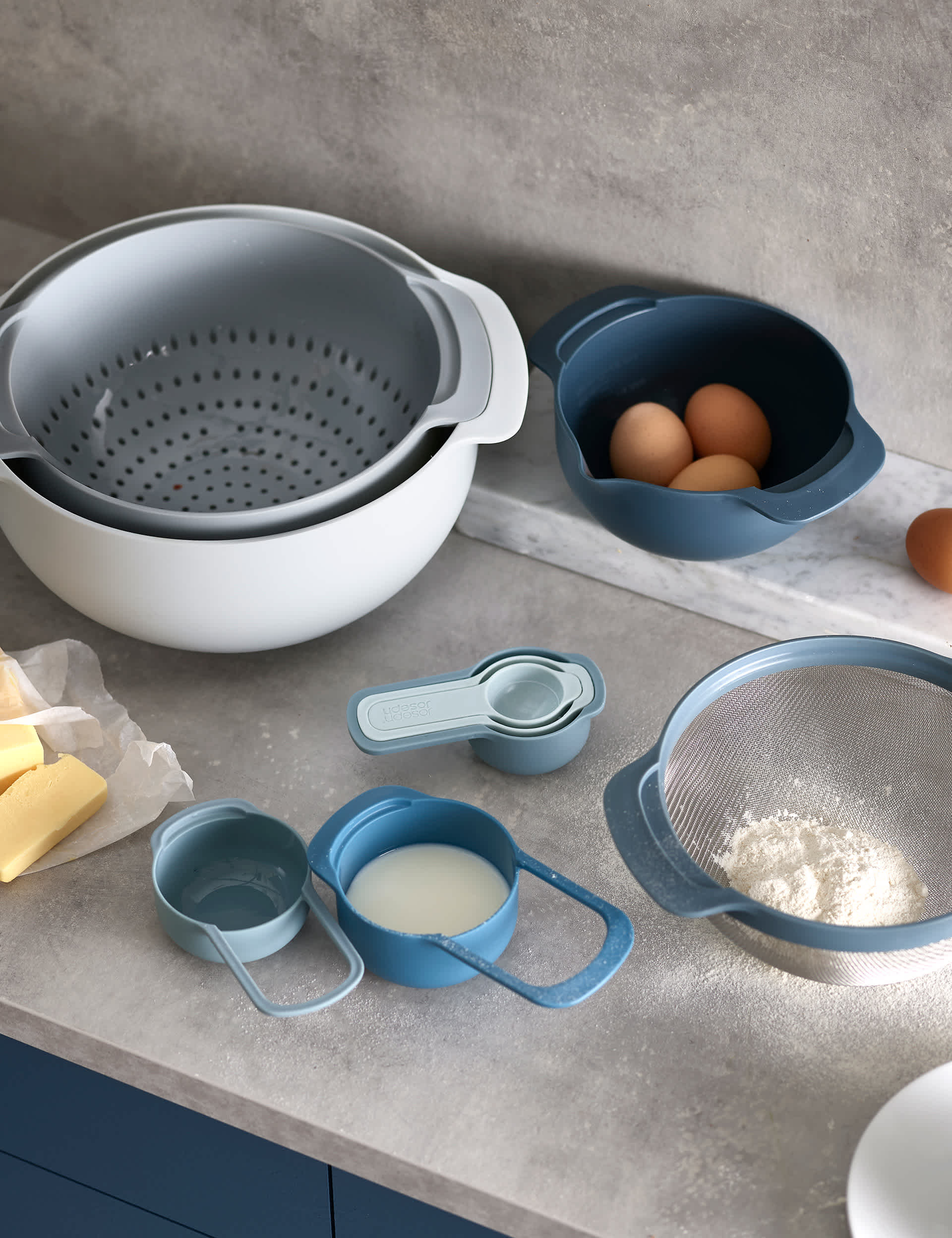 Joseph Joseph nesting mixing bowl set 9pc, imported from the UK